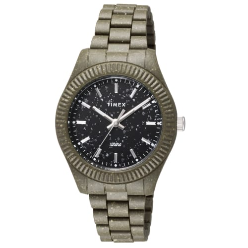 

Мужские часы TIMEX Legacy Ocean, черный циферблат, кварцевый механизм, водонепроницаемость 3 АТМ, TW2V77100, оливковый