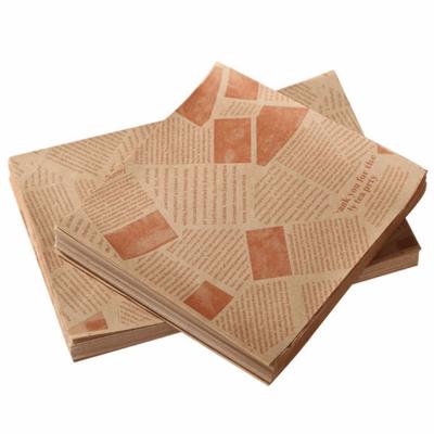 500Pcs Non-stick Oil-Proof Wax Paper Tear-resistant Disposable Baking Paper Simple Vintage Food Wrapper Paper Food Baking