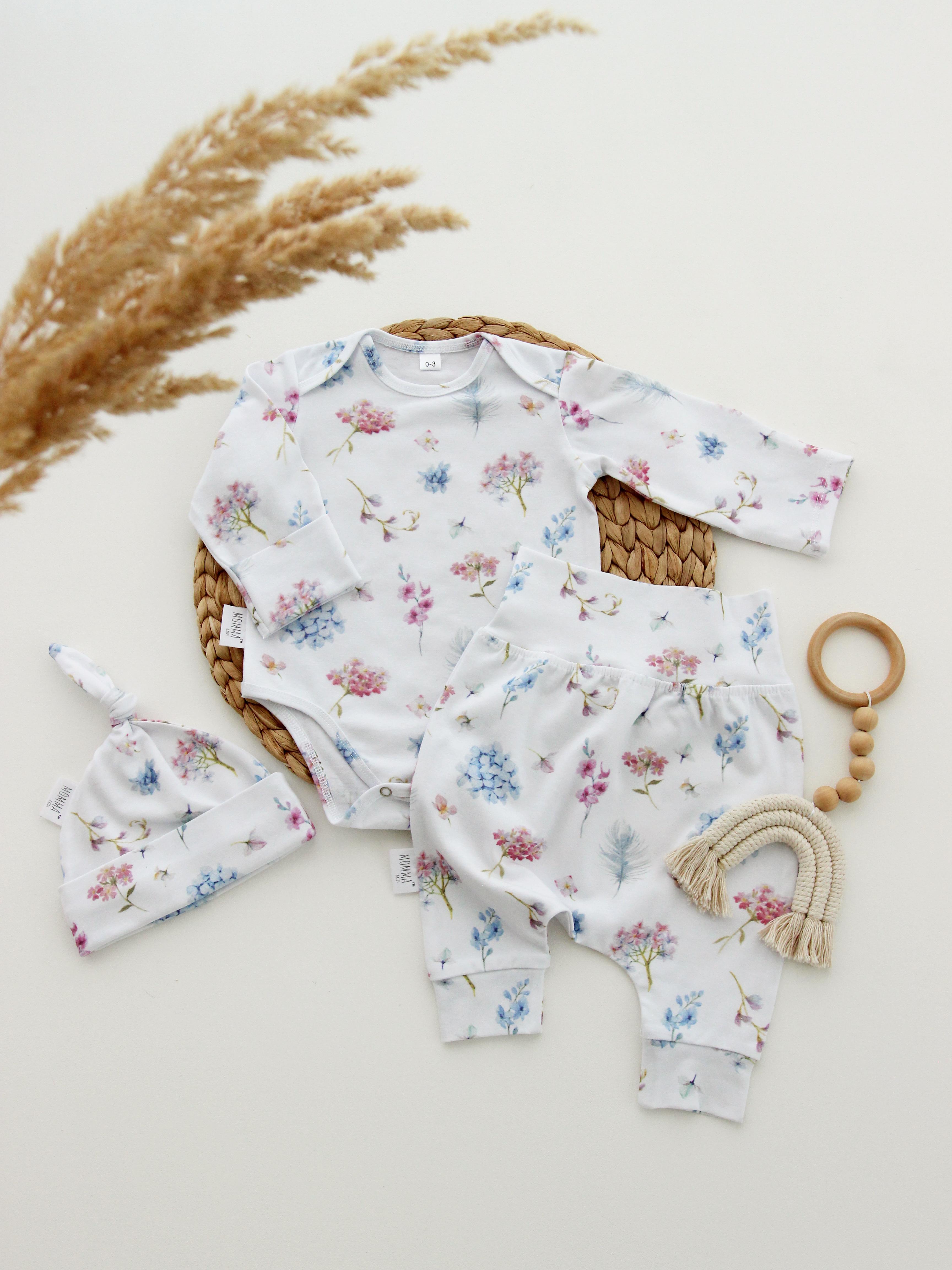 

Боді, штанці, шапочка для малюка 680-740mm