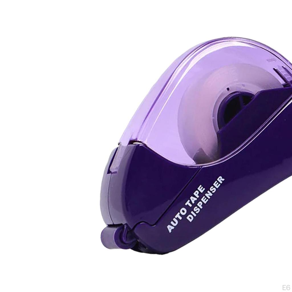 Automatic Tape Dispenser Ergonomic Gift Auto Cutter for Office Home Wrapping Rose Red