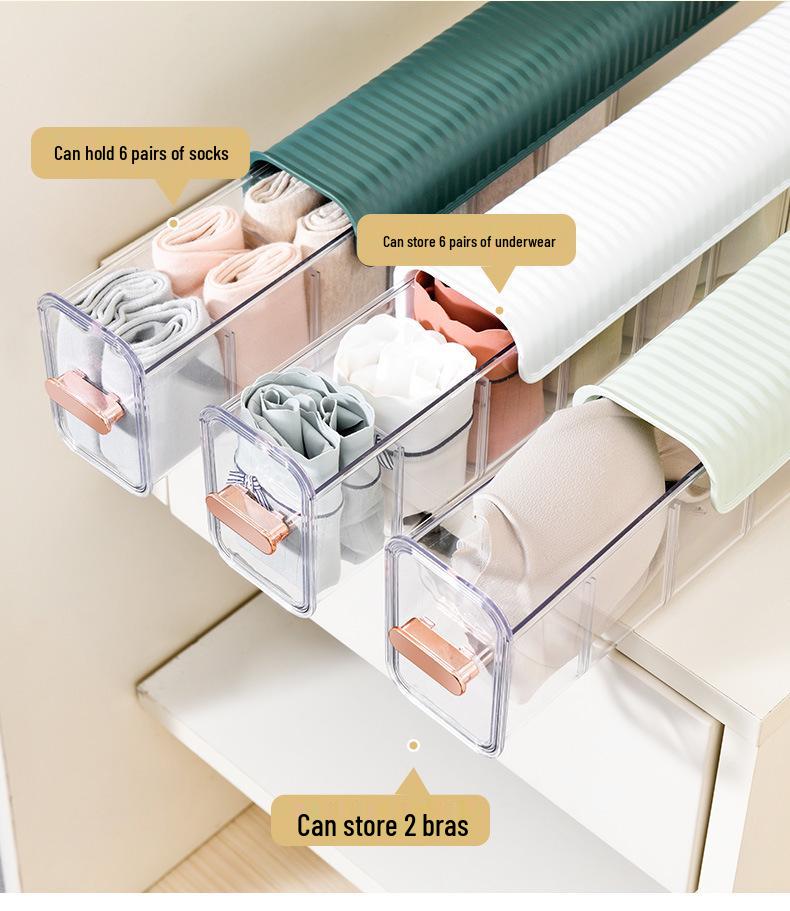 Drawer-type Underwear & Sock Organizer: 3-in-1 Storage Solution