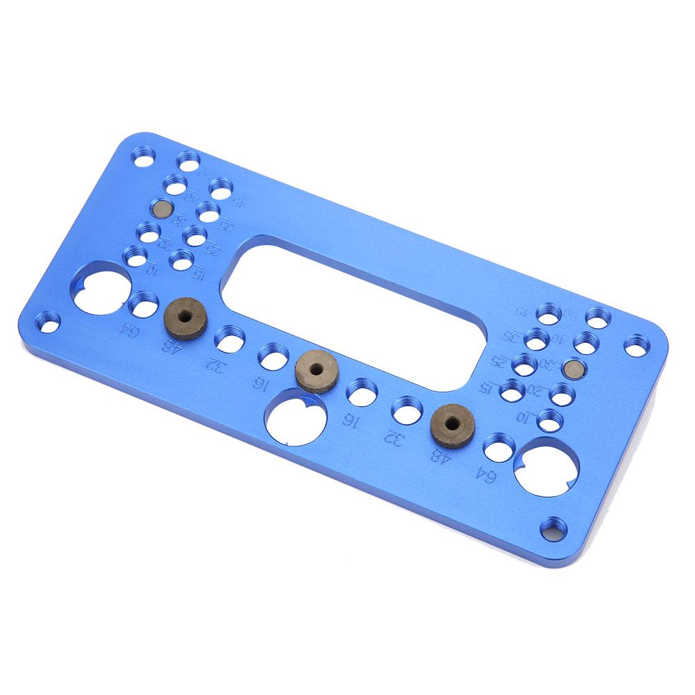 Woodworking Jig Hole Opener Puncher Blue Aluminium Alloy Locator with Screwdriver 08610A Type