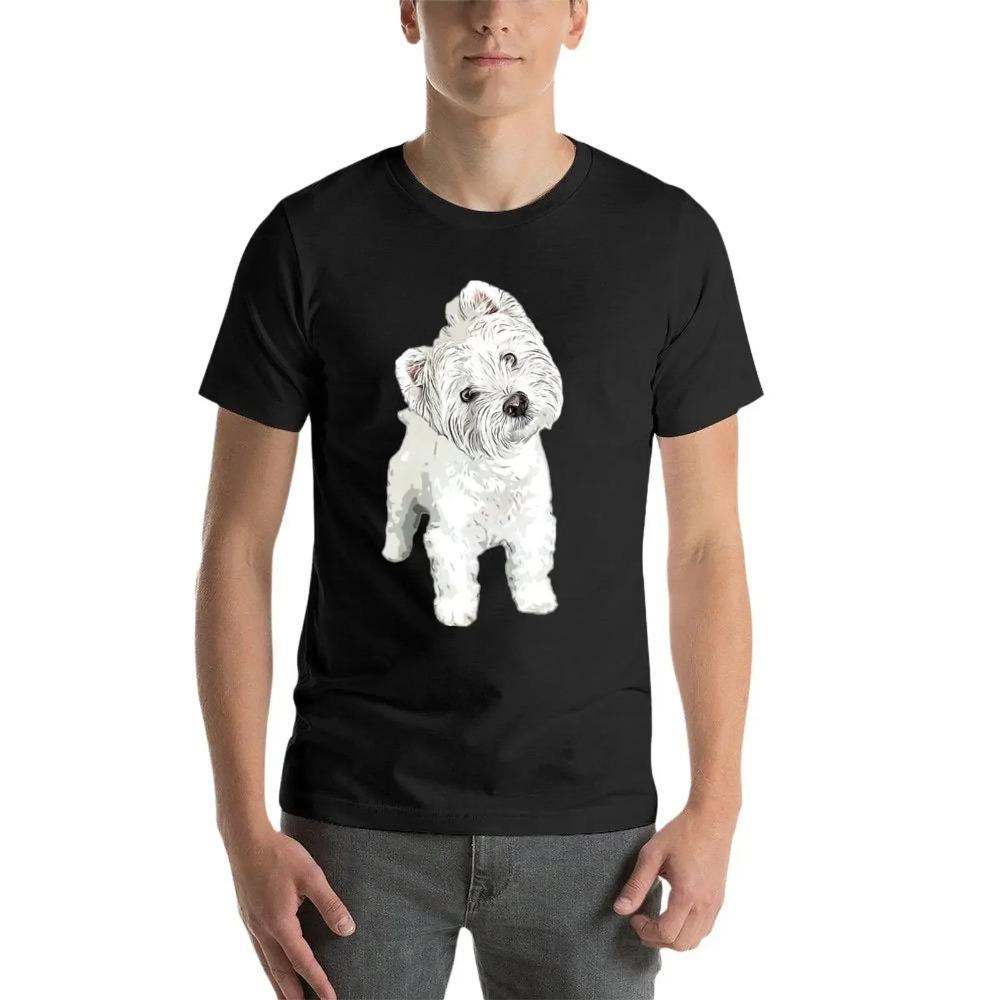 West Highland Terrier Cutie T-Shirt Funnys Boys Whites Funny T Shirts for Men