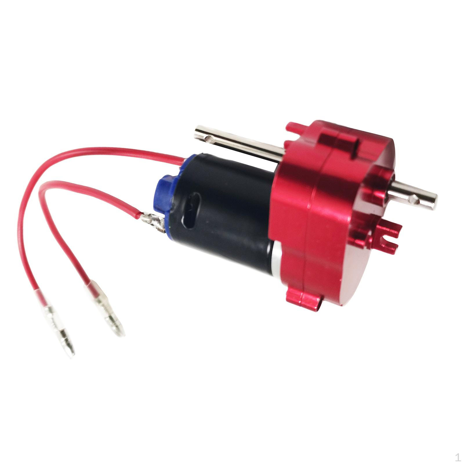 

370 Gearbox Accessory for Remote Control Cars, 4mm Plug, Fits MN78 MN82 MN168 червоний