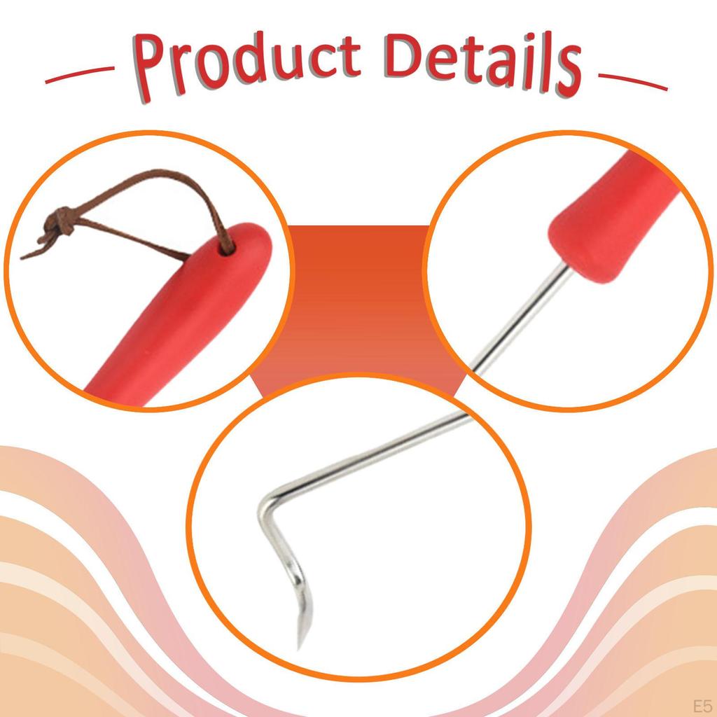 Barbecue Turner Hook BBQ Meat with Handle Grill Accessories Accessory Food Flipper