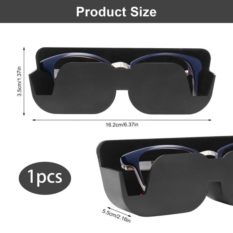 Car Glasses Holder Plastic Multi-Function Fashion Glasses Storage Box With Felt Pad Automobiles Interior Home Accessories