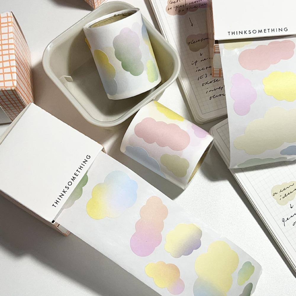 Gradient Color Pull Out Roll Memo Note Roll Cute Clouds Memo Pad  Student Supplies