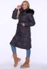 WOMEN' DOWN WINTER COAT WITH ECO FUR