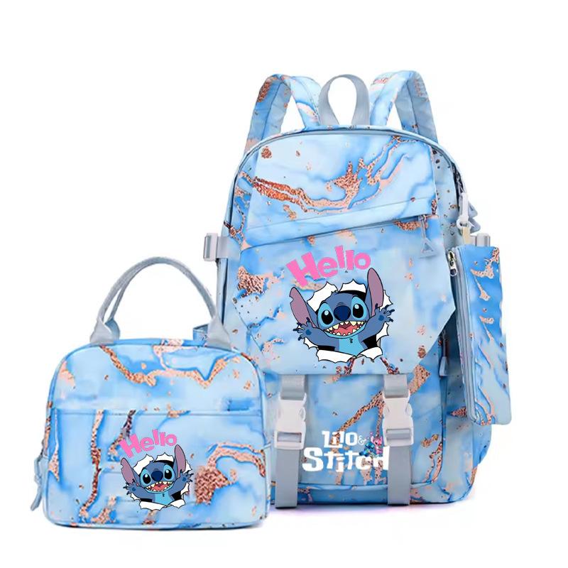 Backpack Level 3 To 6 Girls Pink School Bag Portable Lunch Bag Stationery Pencil Case