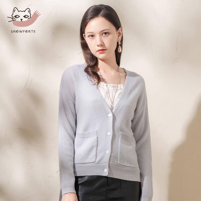 

Женский свитер с V-образным вырезом из смесового кашемира M165/88A