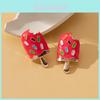 Trendy Cute Ice Cream Earrings For Women Colorful Enamel Alloy Studs Fashion