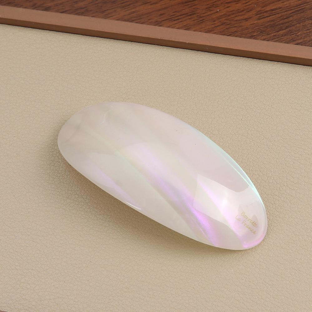 Oval Spring Clip Gold Label Straight Clip Fashionable Ponytail Clip  Women