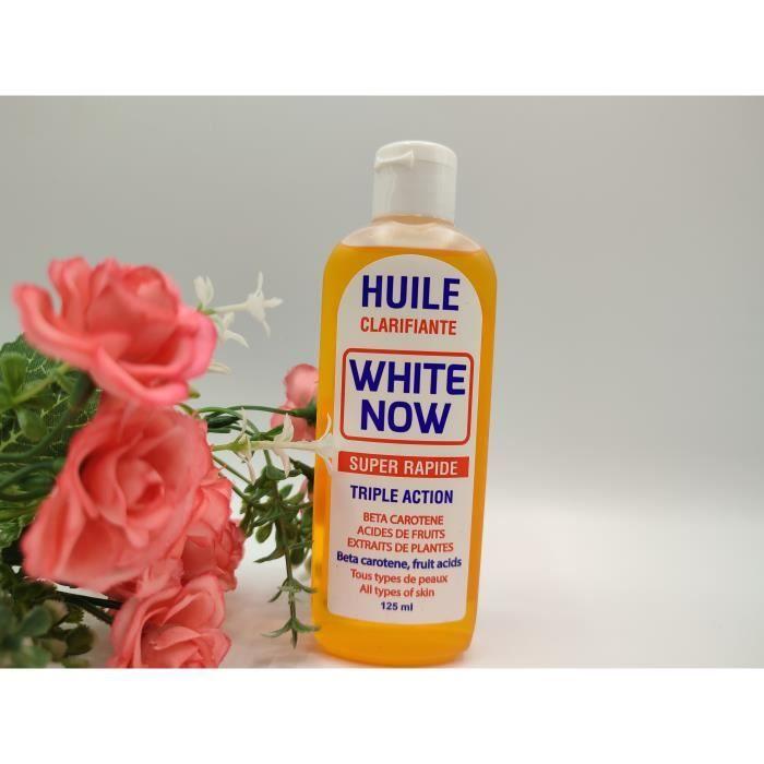 Huile Clarifiante - White Now - 125ml - Triple action - Acides de fruits - Vitamine C ou E