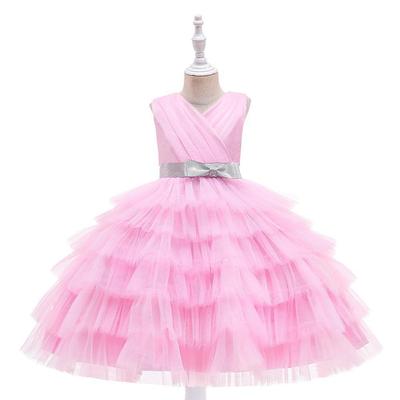 Infant Baby Baptism Dress For Girls Kids Wedding Party Dresses Bow Beaded Tulle Christening Gown Birthday Children Clothes