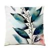 Home Decor Floral & Leafy Patterned Throw Pillow Covers Pattern Cushion Cover Suitable For Sofa Bedroom Car Pillow Cover