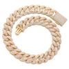 European and American hip hop 11mm mixed T square zircon Cuban chain full of necklaces men's street rap rapper trendy brand