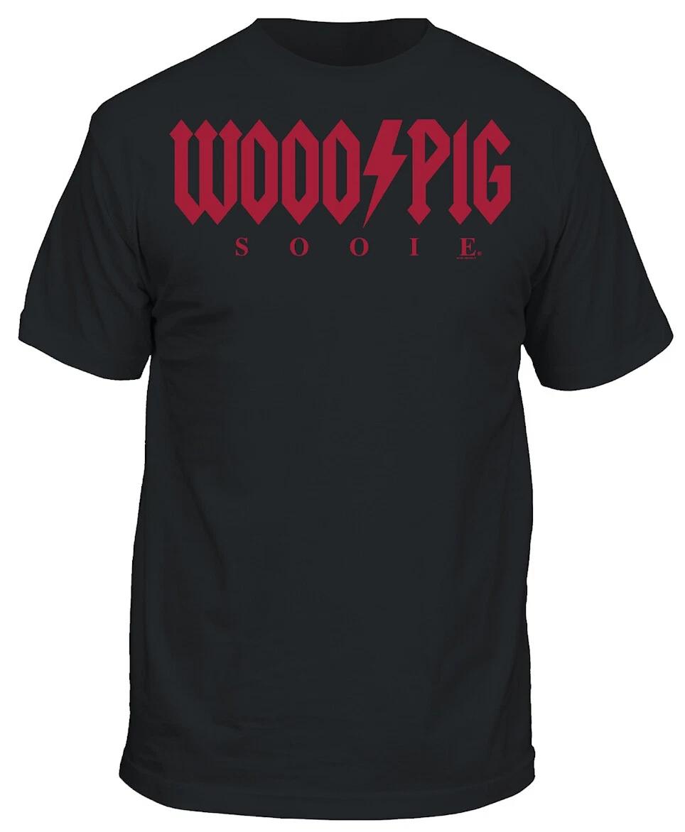 

Arkansas Razorbacks Men s Black Wooo Sooie Pig Bolt Short Sleeve T shirt M