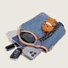 Denim Vegetable Basket Bag Women's New Fashionable Casual Commuter Handbag High-end Single-shoulder Cross-section Small