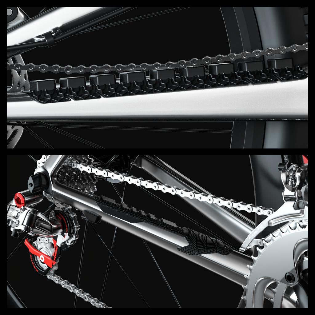 Protezione Catena Bici - Anti-Graffio Sottocadena per Mountain Bike e Bici da Strada, Facile Installazione, Protezione Catena Bici, Accessori Mountain Bike