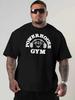 2025 New Summer Gym Tshirt 100 Cotton Oversized Womens Tshirt Graphic Sports Mens Tshirt High Quality Mens Clothing