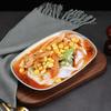 Korean Stainless Steel BBQ Grill Pan Gold/Silver Rectangular Tray for Hot Pot Nordic Dish for Meat Seafood Sushi