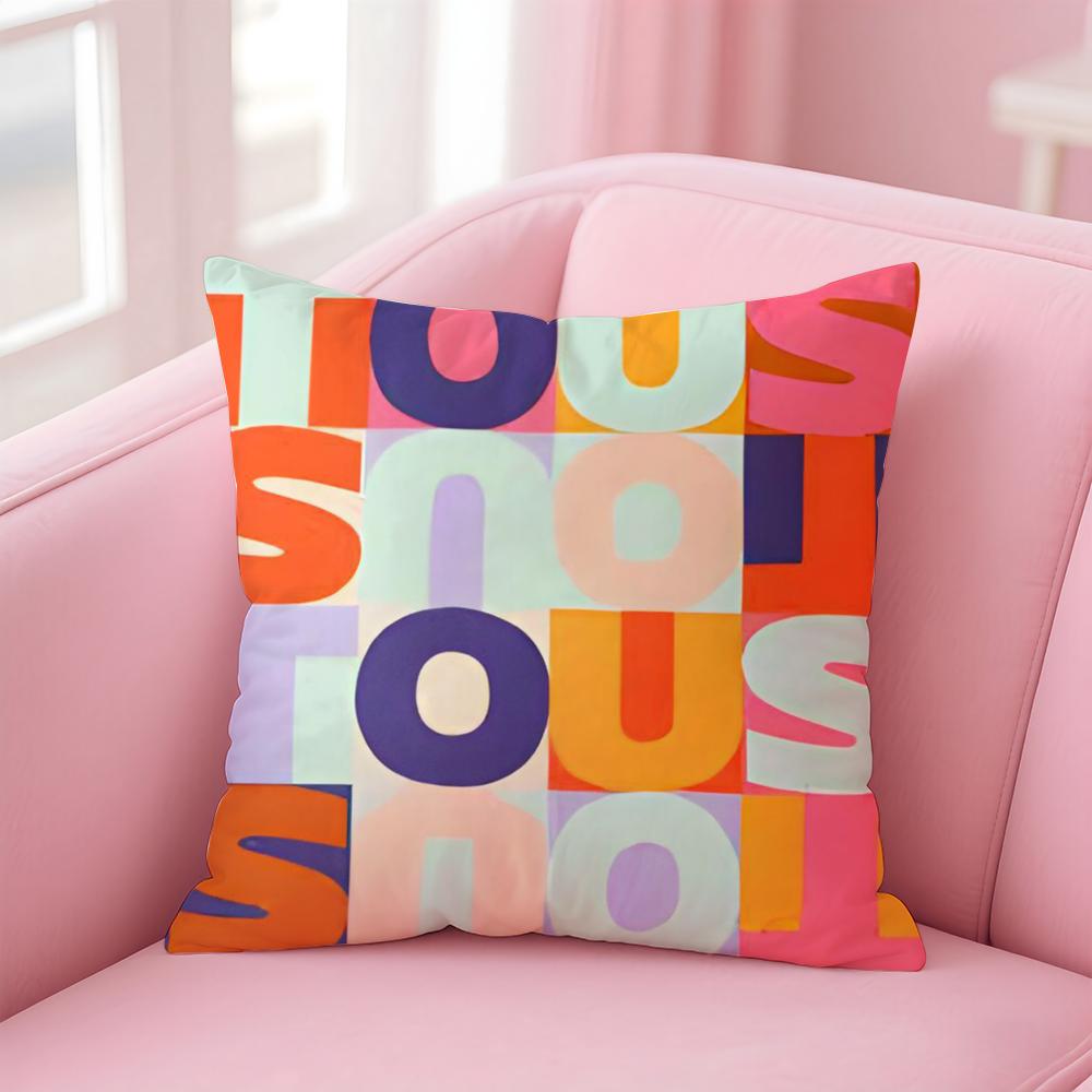 CRAFTED WITLOVE T-tousS Cushion Cover Comfortable Reversible Pillow Cover Ideal for Car Sofa Bedroom & Beyond