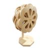 Decorative Windmill Shape Bamboos Trivet with Stand Heatproof Pot Pan Pad For Dining Table Kitchen Essential