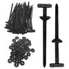 Car Cable Tie Buckle 100pcs Fastening Straps Tools Multipurpose Nylon Buckle for Home Hole Fastening Car Daily Repair Machine