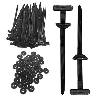 Car Cable Tie Buckle 100pcs Fastening Straps Tools Multipurpose Nylon Buckle for Home Hole Fastening Car Daily Repair Machine