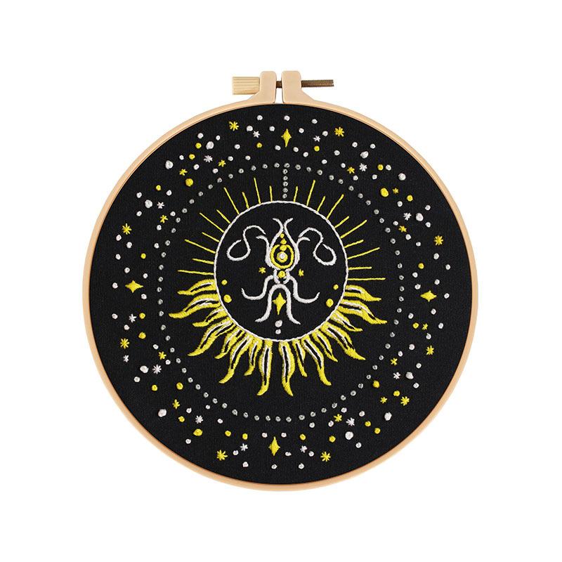 Star Planet Embroidery Handmade Diy Material Kit, Moon Sun Universe New Product