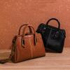 Genuine Leather Women Handbag Top Handle Shoulder Cross Body Bag Fashi Oil Wax Cowhide Purses and Handbags Messenger Tote Bags