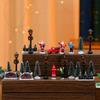 Christmas Desktop Scene Decoration Set Resin Figurines Xmas Ornaments Small