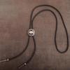 6Pcs Men's Fashion Rodeos Bolo Tie with Adjustable Leather Strap and Western Cow Skull Metal Pendant Necktie Necklace