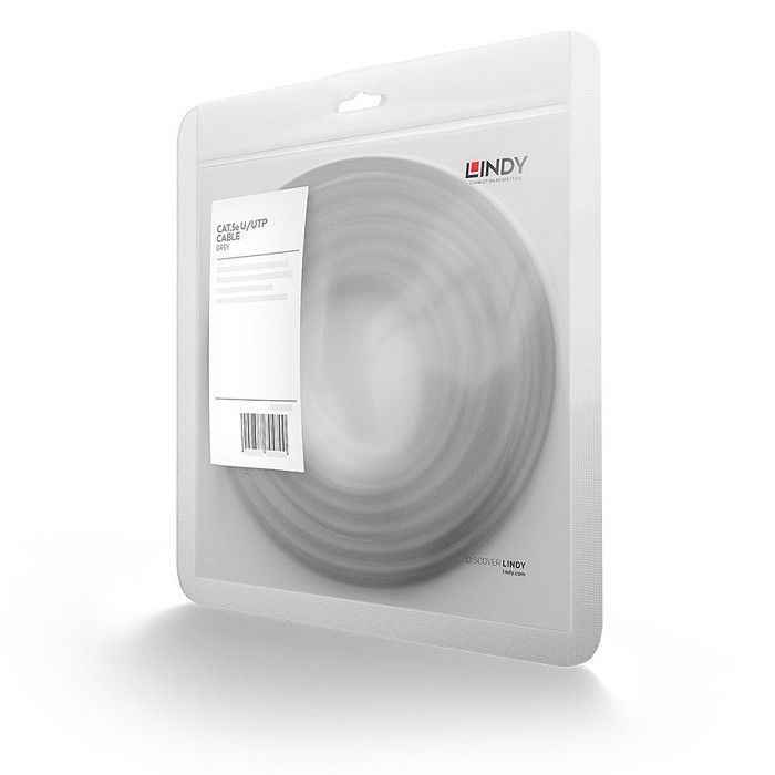 Lindy Cordon De Raccordement RJ-45 (M) Pour RJ-45 (M) 10 M UTP CAT 5e Sans Crochet Gris