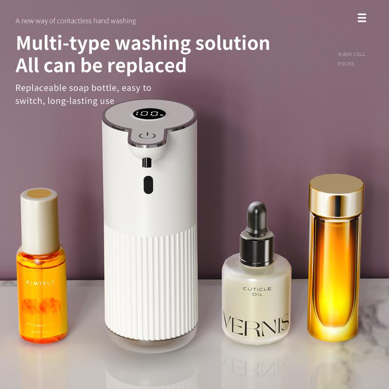 360ML Digital Display 6-Levels Adjustable Wall-Mounted Automatic Smart Sensor Soap Dispenser Electric Dish Hand Washing Machine