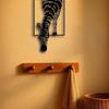 Modern Metal Zebra Wall Decor Black White Animal Print Art