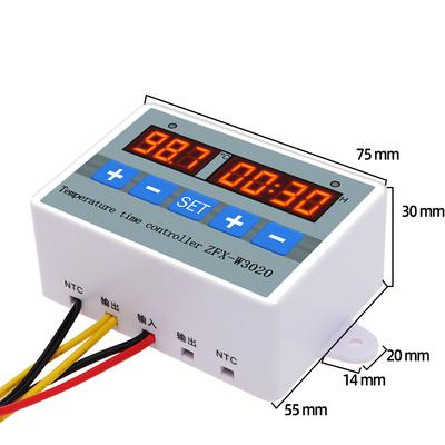 ZFX-W3020 Dijital Akıllı Sıcaklık Zaman Kontrolörü Termostat Zamanlayıcı Anahtar Modülü -55~110 ℃ Zaman Kontrolörü