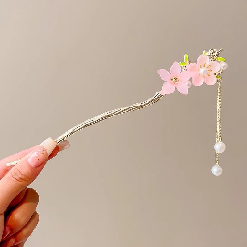 Traditional Sandalwood Hairpin for Chinese Cheongsam & Hanfu Updo