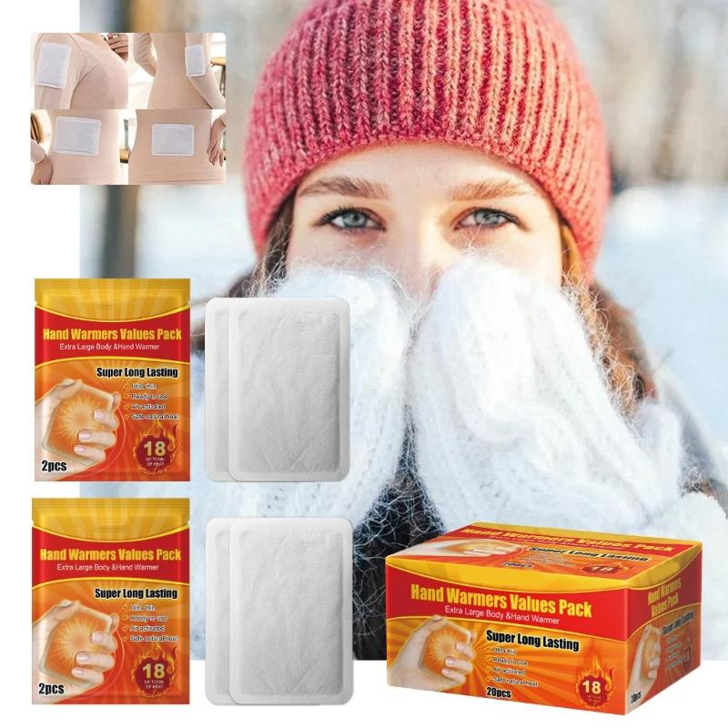 1 Box Self Hot Sticker Mat Body Warmers Pastes Stick Lasting Heating Patches Winter Keep Hand Leg Foot Warm Pastes Pads