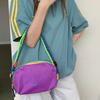 New American-style Ultra-lightweight, Waterproof, Multi-compartment Toiletry Bag, Featuring Alpaca-inspired Dopamine Color Blocking, Casual Shoulder