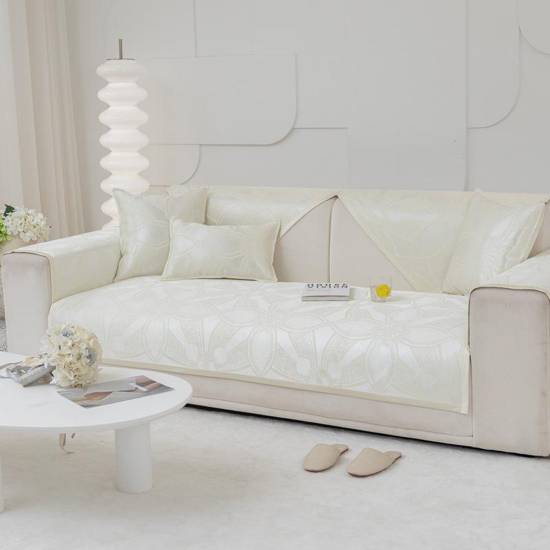 

Summer Ice Silk Sofa Cushion New Sofa Cushion Summer Leather Seat Cushion Light Luxury Sofa Cloth Cover Cover 70*70cm