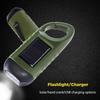 Rechargeable LED Flashlight Hand Crank Outdoor Camping Flashlight  For Fishing Boating Hiking