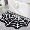 1PC Non Slip Halloween Welcome Doormat with Pumpkin Spider Web Design Indoor Outdoor Rug for Front Door Porch Decor