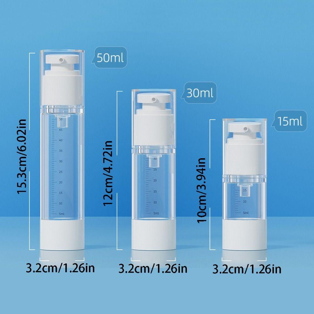 Transparent Vacuum Press Pump Bottles Leak Proof Shampoo Empty Container Conditioner