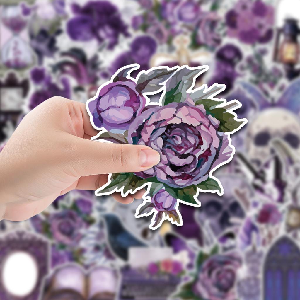 50 Violet Series Graffiti Stickers Motorcycle Computer Water Cup Decorative Stickers Waterproof Creative Stationery Stickers