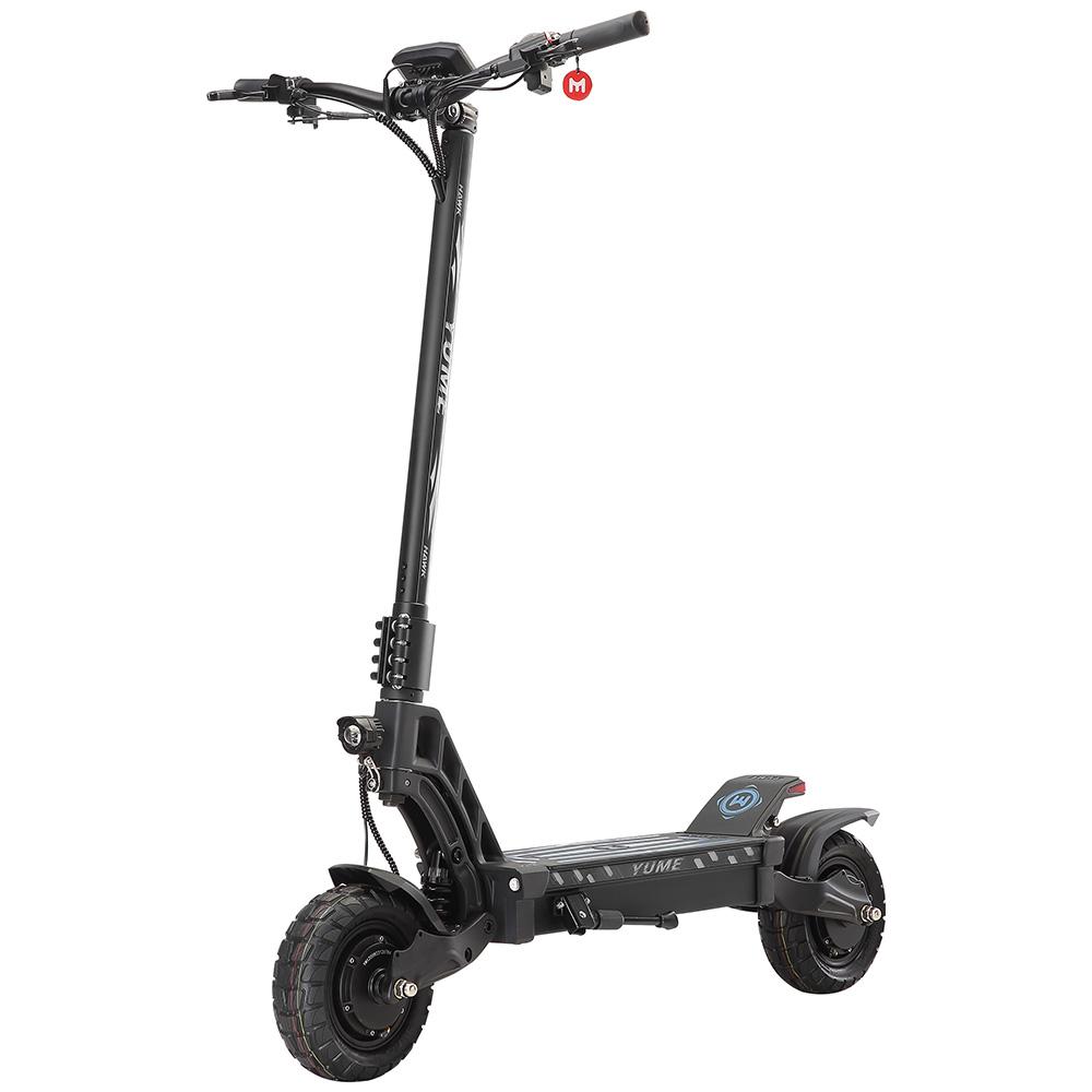 Skládací elektrická koloběžka YUME HAWK 10" 2000Wx2 Motor S NFC 60V 22.5AH Plně odpružená elektrická koloběžka pro dospělé Maximální rychlost 70 km/h Černá