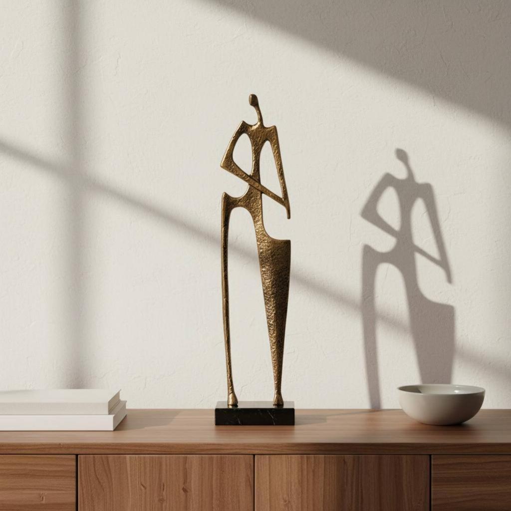 Abstract Human Figure Artful Simplicity and Aesthetic Minimalist Character Decoration Desktop Art Decoration Distinctive Design