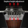 Heat Resistant Resins Coffee Filter With Stapped Height Adjustment And Dispersion Holes Pours Over Coffee Drip Assist