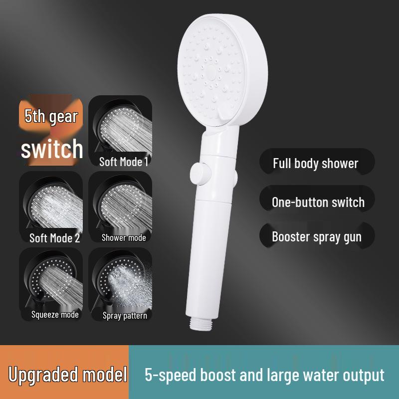 Black Warrior Multi-Function Matte Black Handheld Shower Head Set