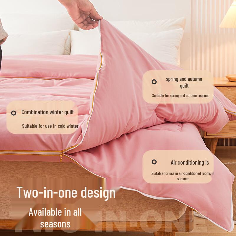 

Mling All-Season Washed Cotton Zipper Duvet